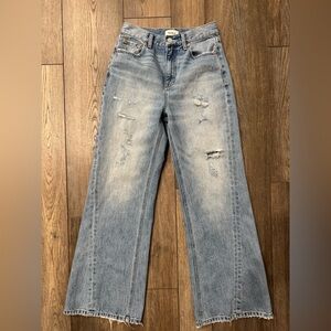 Pistola Women’s Light Blue Distressed Flare Jeans Size 26